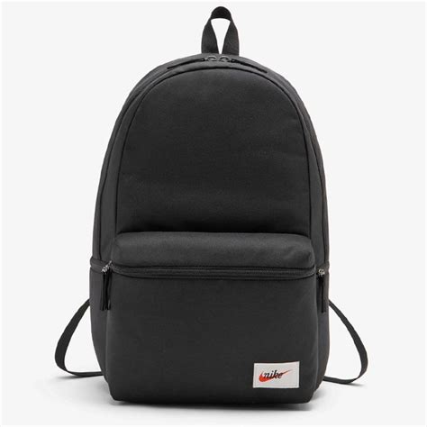 nike heritage rugzak in zwart ba4990-010|Nike Heritage Label Backpack Unisex Black BA4990.